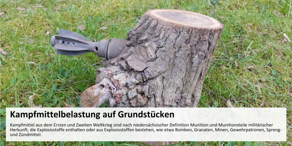 Kampfmittelbelastung auf Grundstücken